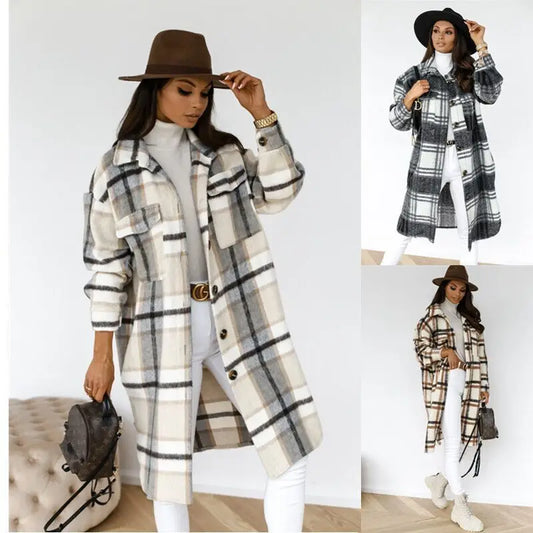 Everly Plaid Coat