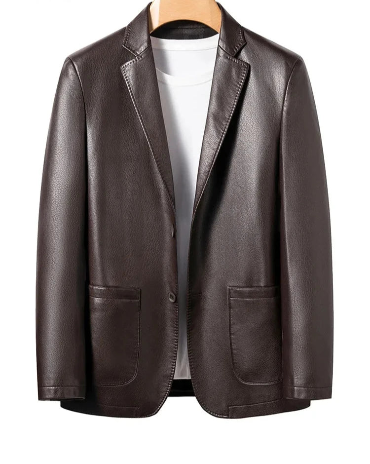 Mason Roy Leather Blazer