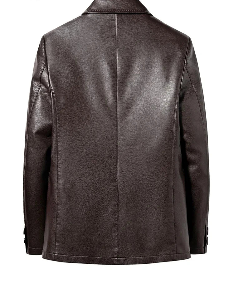 Mason Roy Leather Blazer