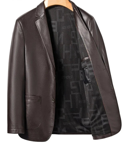 Mason Roy Leather Blazer