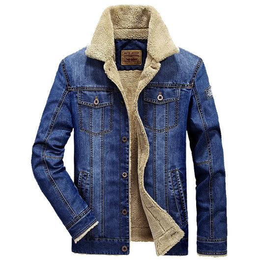 UrbanShield Fleece Denim Jacket